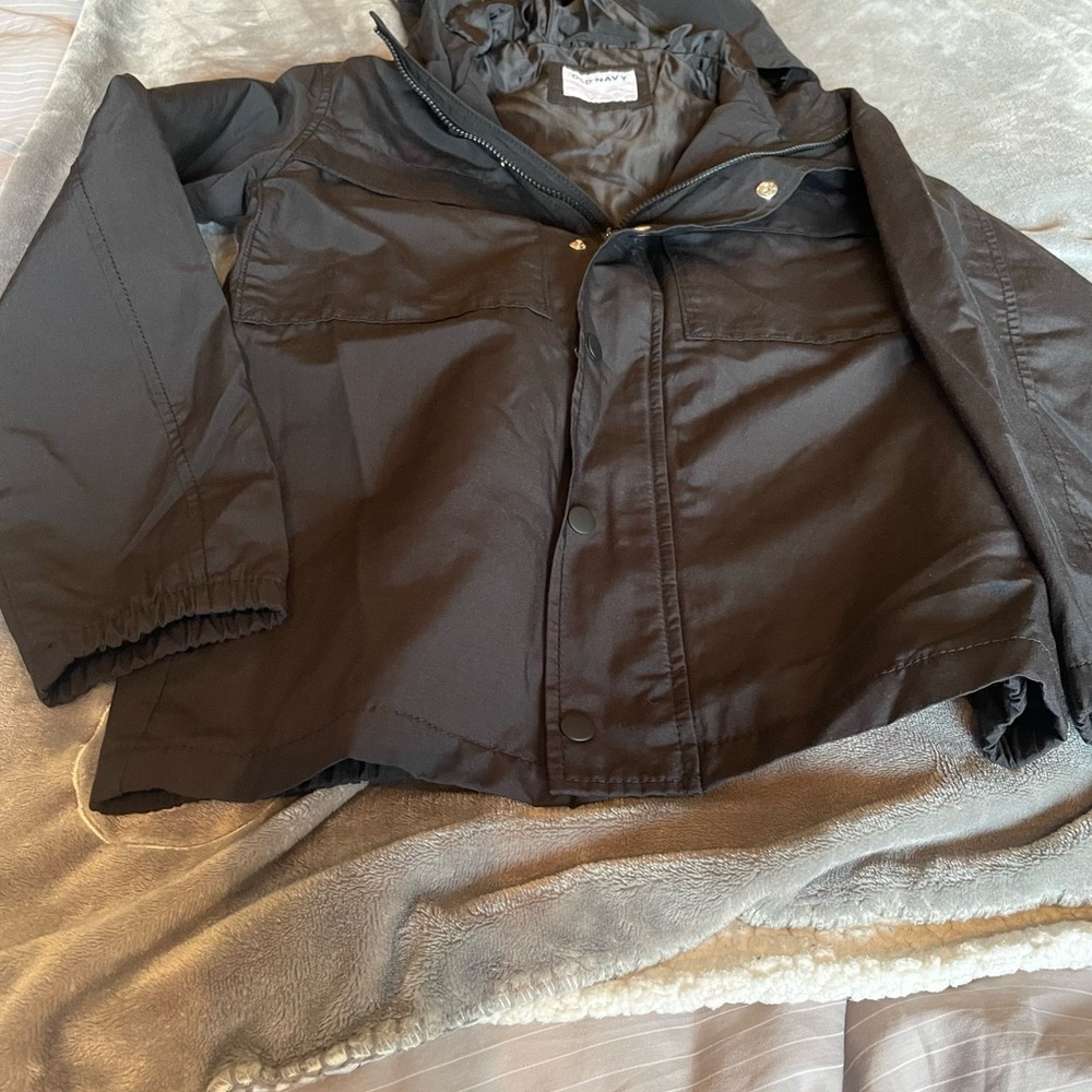 Old Navy Black Hooded Jacket